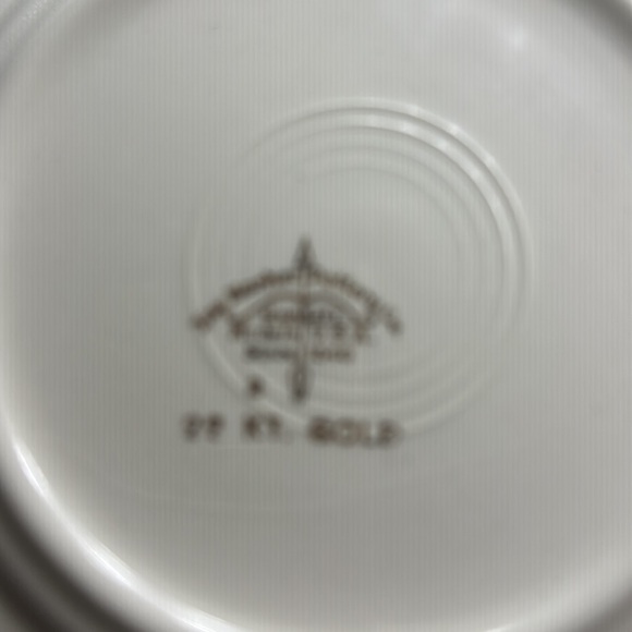 Floral Patterned Cream Plates - Picture 3 of 7